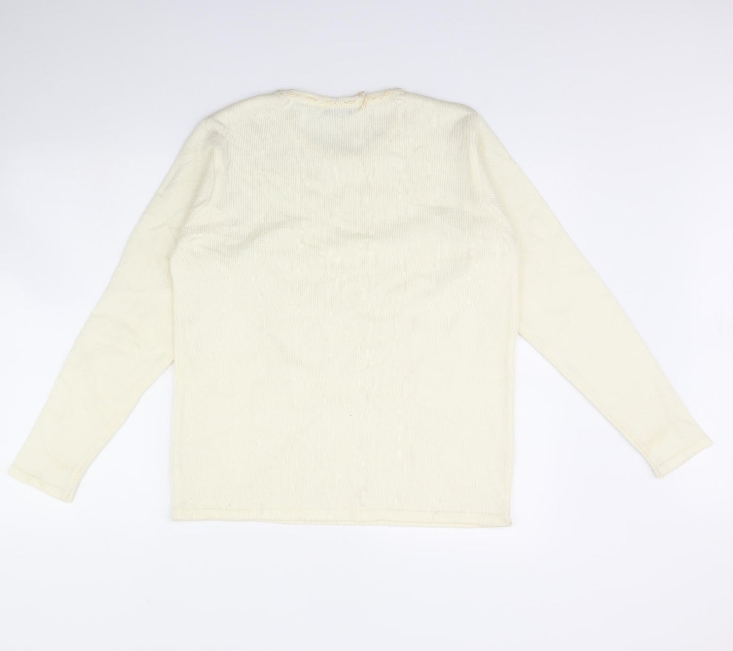 Prima Womens Ivory   Pullover Jumper Size M