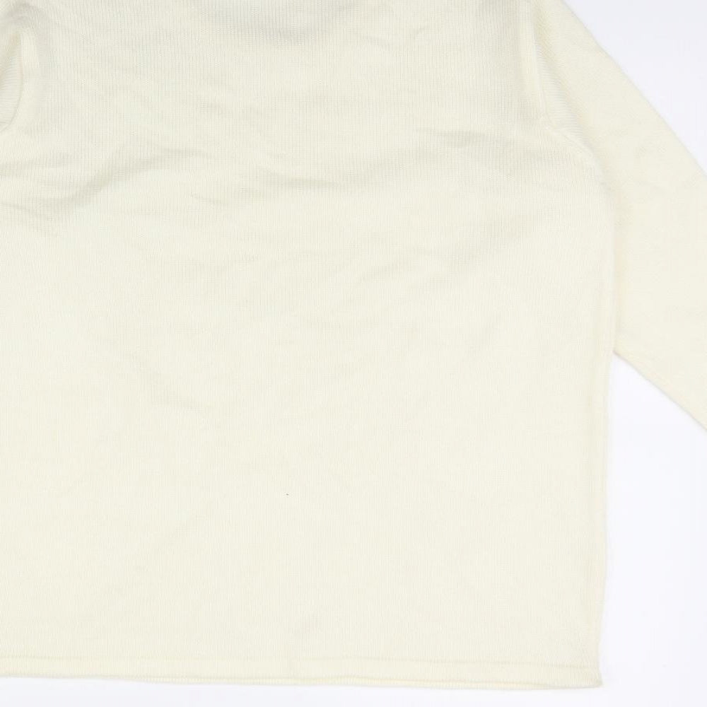 Prima Womens Ivory   Pullover Jumper Size M