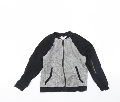 Additional front view of Marks & Spencer boys’ grey jacket, size 7, years
