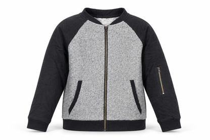 Front view of Marks & Spencer boys’ grey jacket, size 7, years