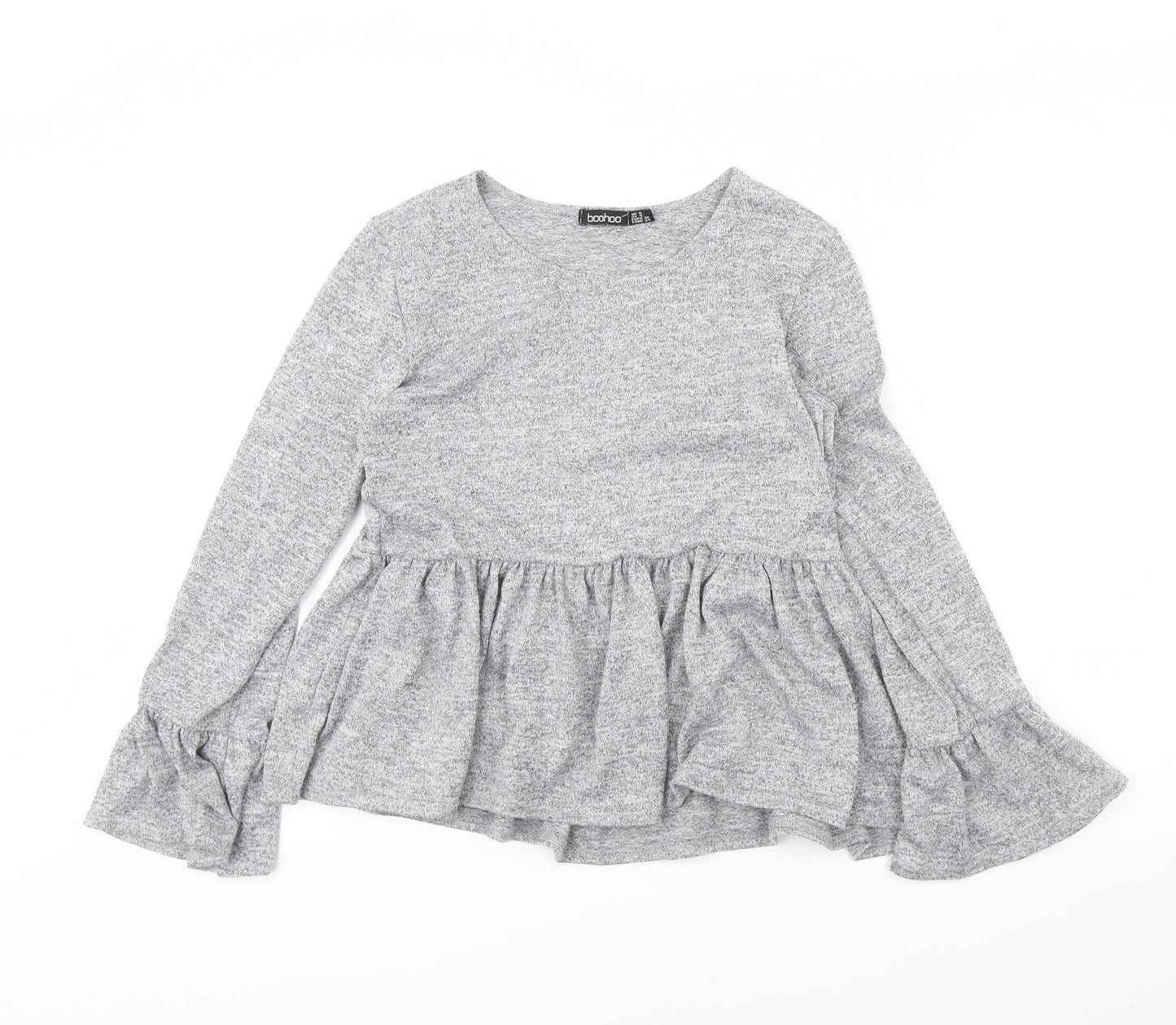 Womens UK Size 8 Boohoo Grey Pullover Jumper
