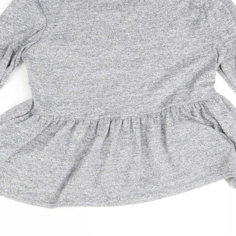 Womens UK Size 8 Boohoo Grey Pullover Jumper