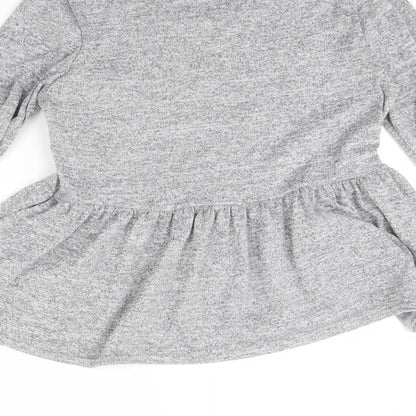 Womens UK Size 8 Boohoo Grey Pullover Jumper
