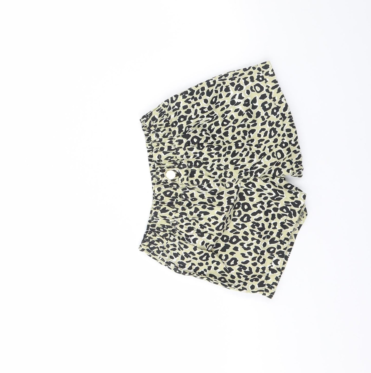 River Island Girls Green Animal Print  Culotte Shorts Size 4 Years