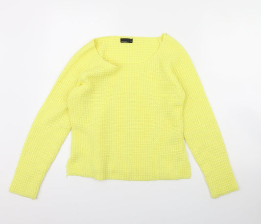 Womens UK Size XS Vera Moda Yellow Pullover Jumper