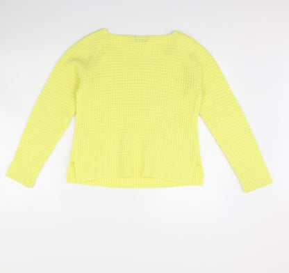Womens UK Size XS Vera Moda Yellow Pullover Jumper