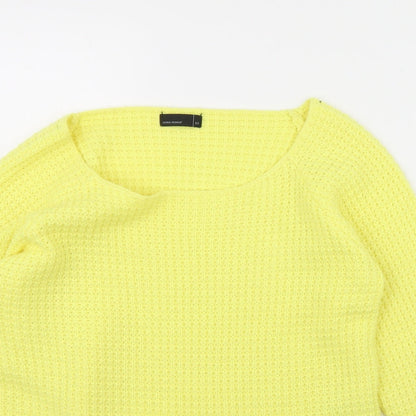 Womens UK Size XS Vera Moda Yellow Pullover Jumper