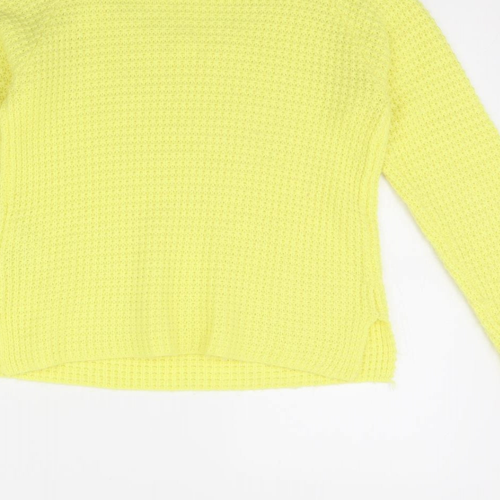 Womens UK Size XS Vera Moda Yellow Pullover Jumper