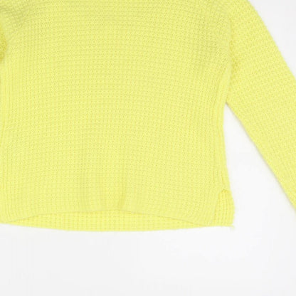 Womens UK Size XS Vera Moda Yellow Pullover Jumper
