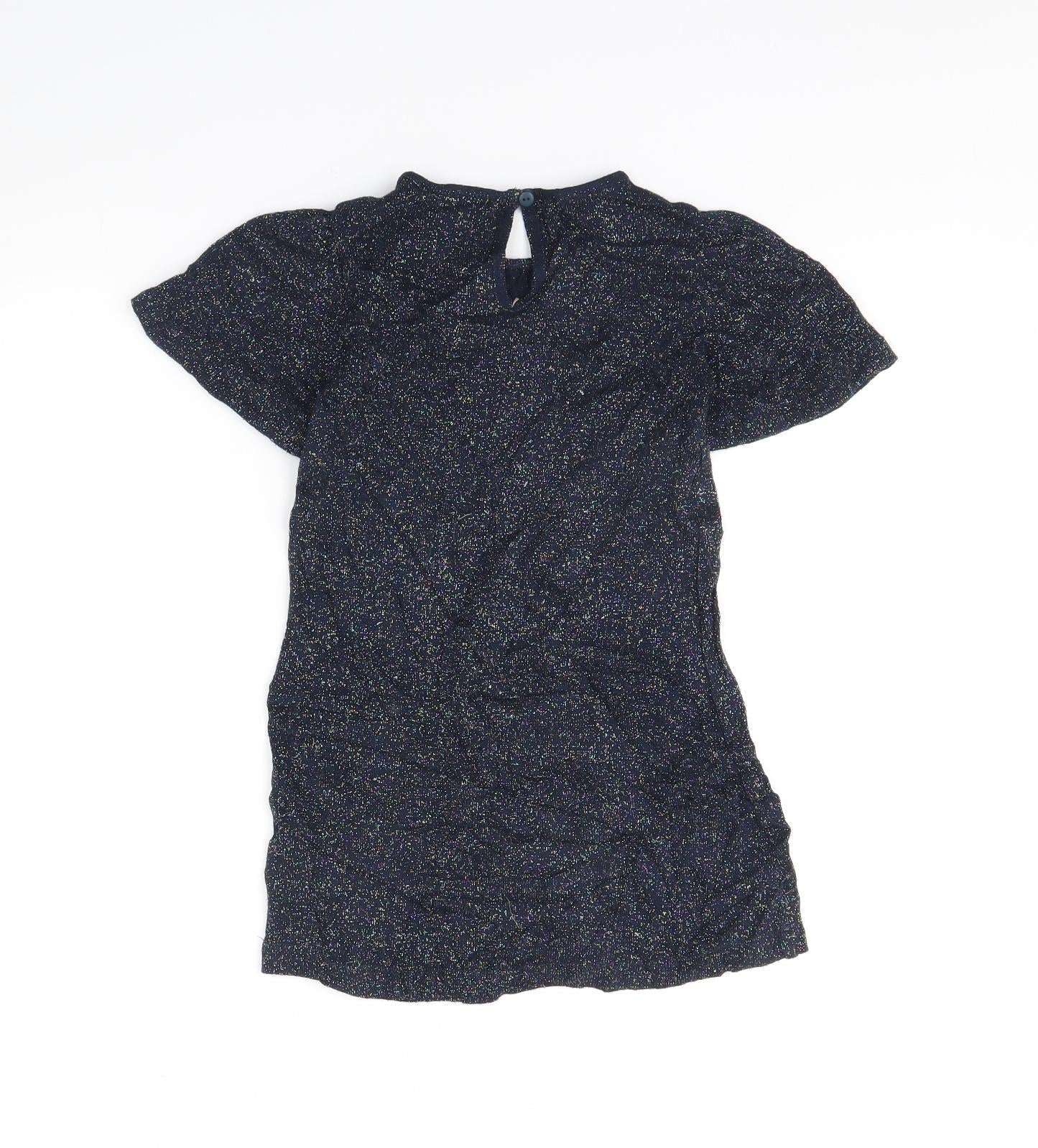 NEXT Girls Blue   T-Shirt Dress  Size 4 Years