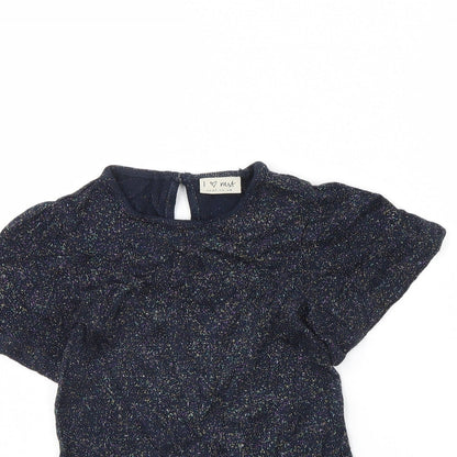 NEXT Girls Blue   T-Shirt Dress  Size 4 Years