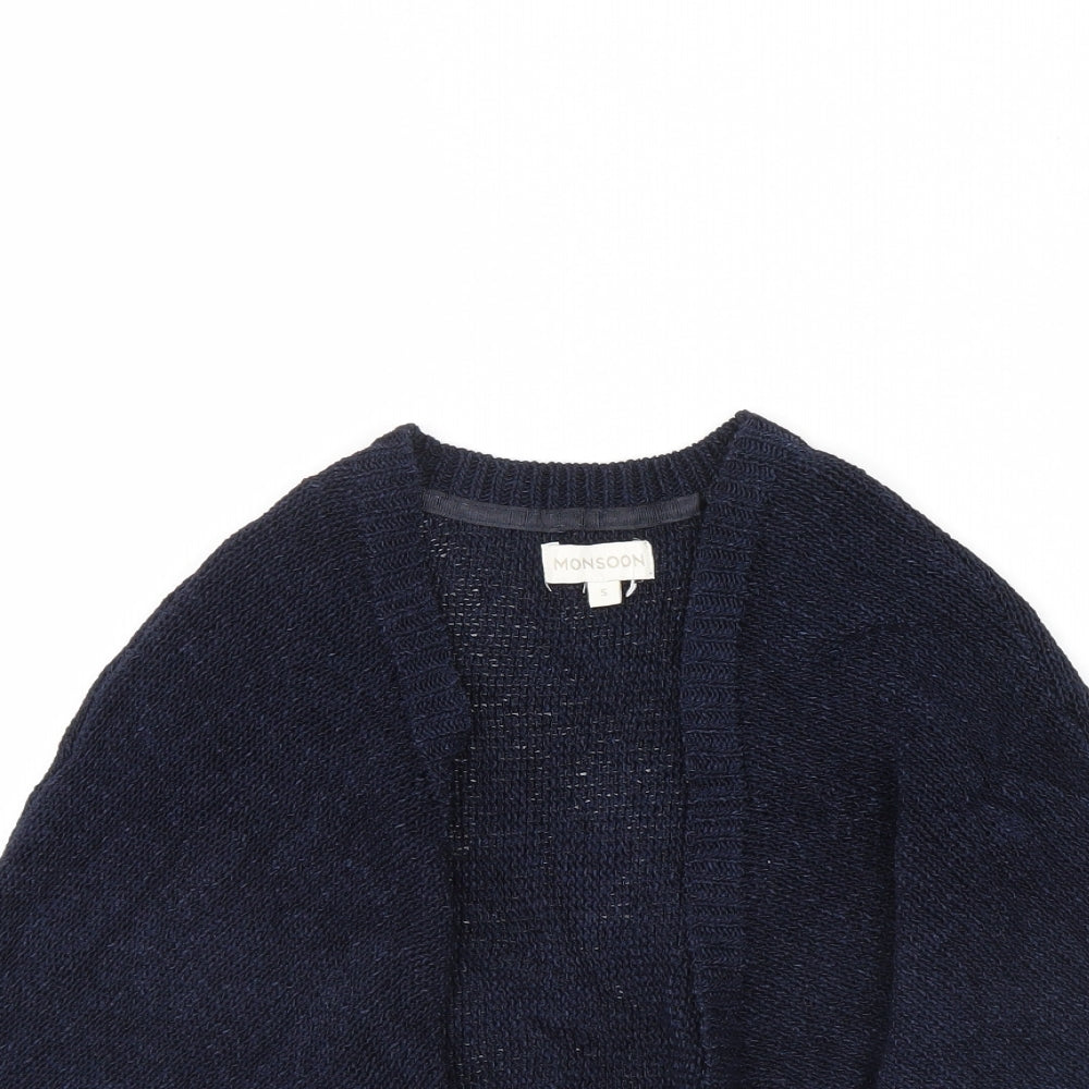 Womens UK Size S Monsoon Blue Cardigan Jumper