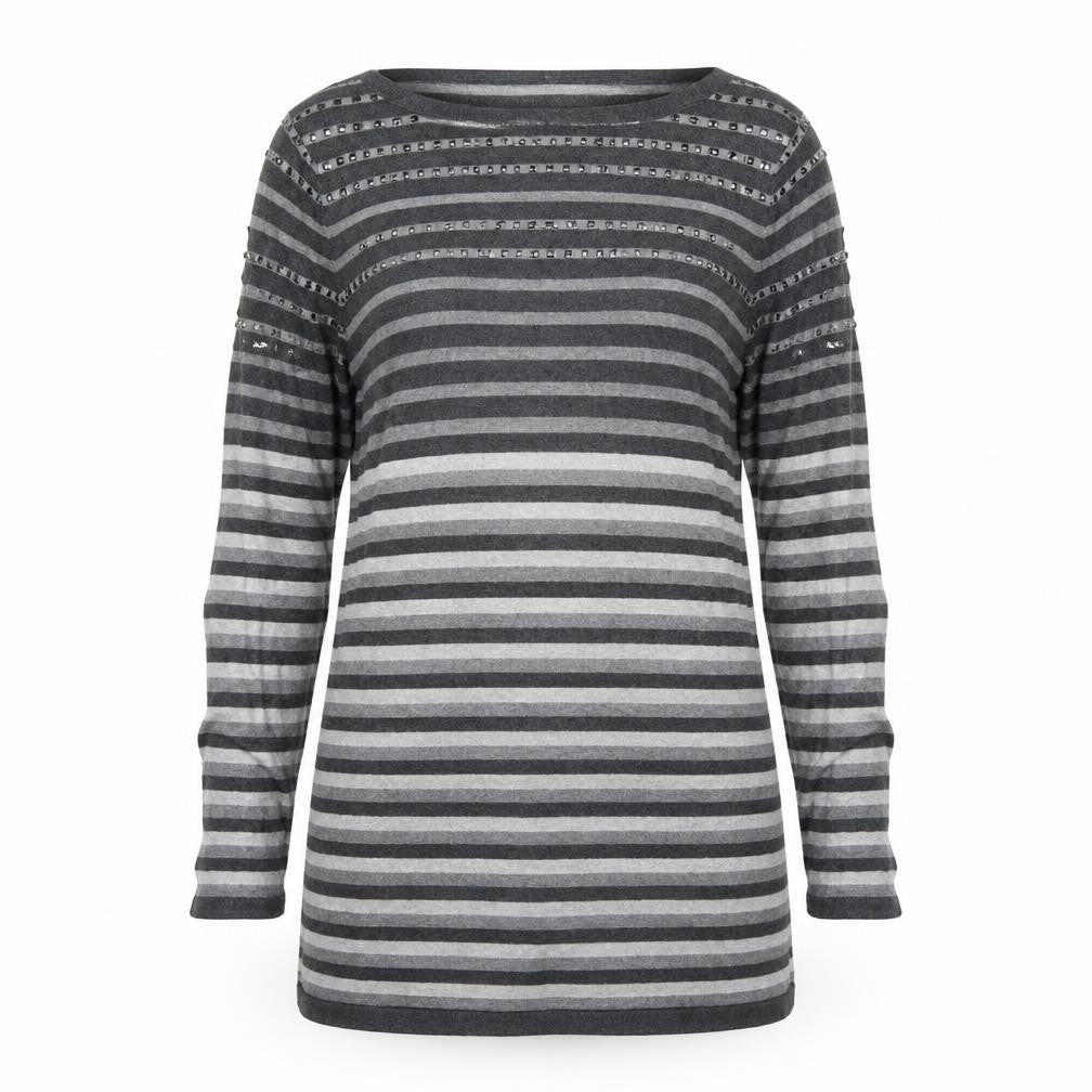 Womens UK Size 10 M&s Grey Pullover Jumper