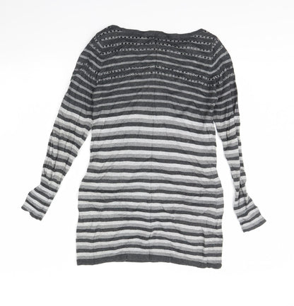 Womens UK Size 10 M&s Grey Pullover Jumper
