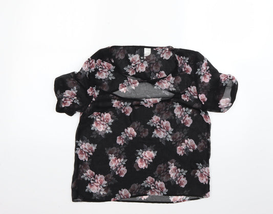 Womens UK Size 10 H&M Multicoloured Basic Blouse