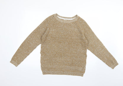 Womens UK Size M Matalan Brown Pullover Jumper