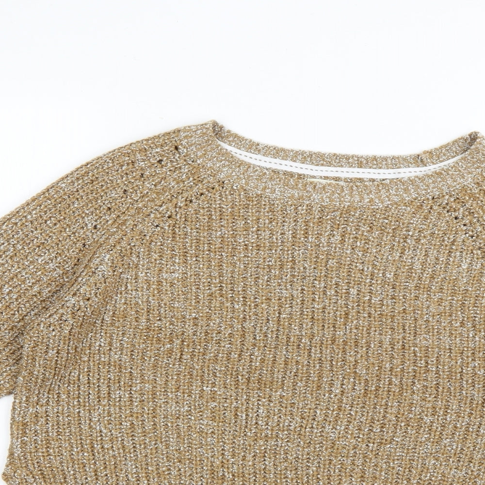Womens UK Size M Matalan Brown Pullover Jumper
