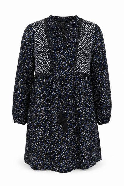 Front view of George women’s multicoloured floral shirt dress, size UK 12