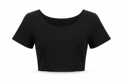 Womens UK Size 10 New Look Black Basic Blouse