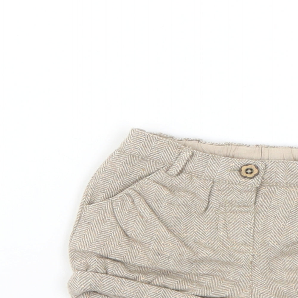 Monsoon Baby Beige   Cropped Trousers Size 3-6 Months