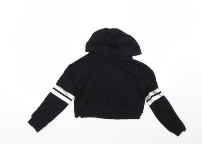 miss evie Girls Black   Pullover Hoodie Size 7-8 Years