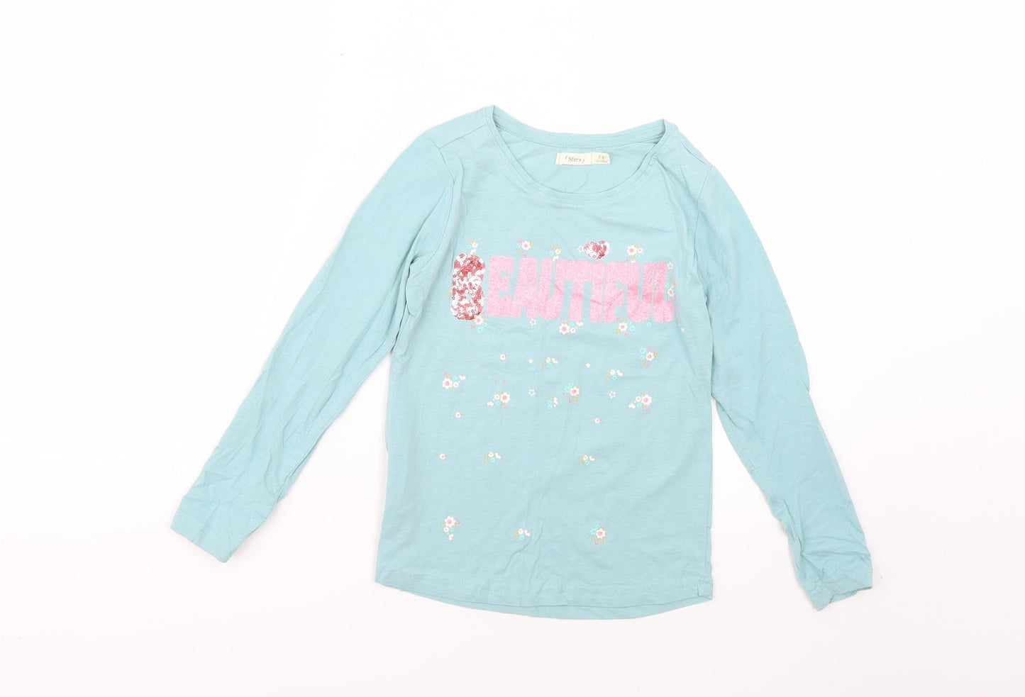 Sfera Girls Green   Basic T-Shirt Size 7-8 Years