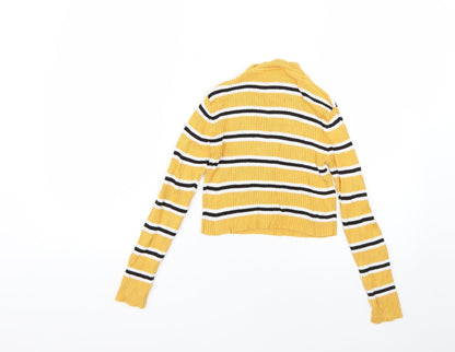 miss evie  Girls Multicoloured Striped  Pullover Jumper Size 7-8 Years