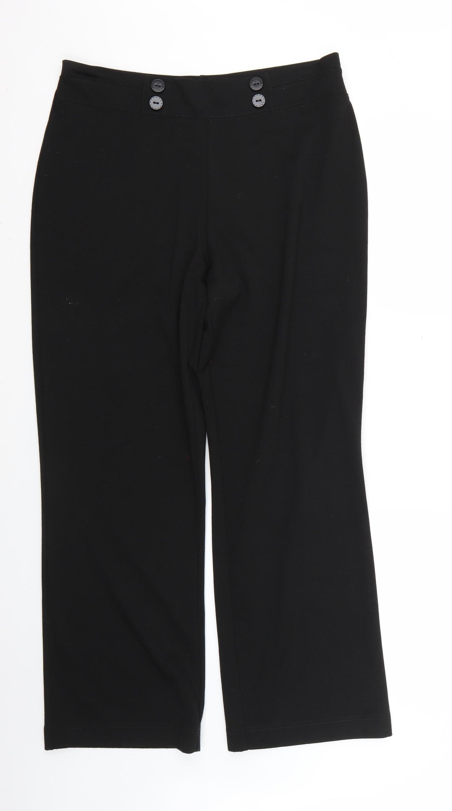 Womens UK Size 16 isle Regular Fit  Black Trousers
