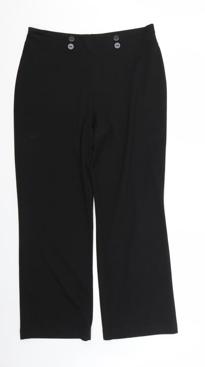 Womens UK Size 16 isle Regular Fit  Black Trousers