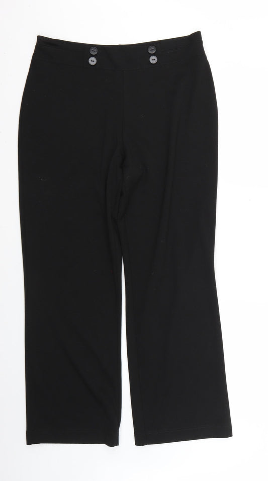 Womens UK Size 16 isle Regular Fit  Black Trousers