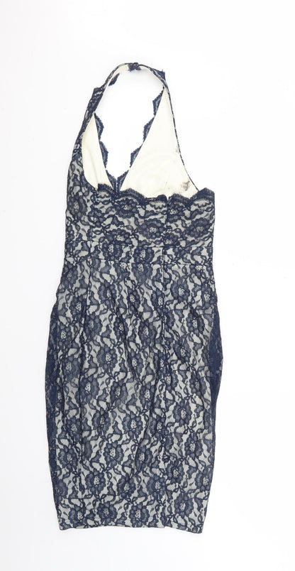 Lipsy Womens Blue   Bodycon  Size 8