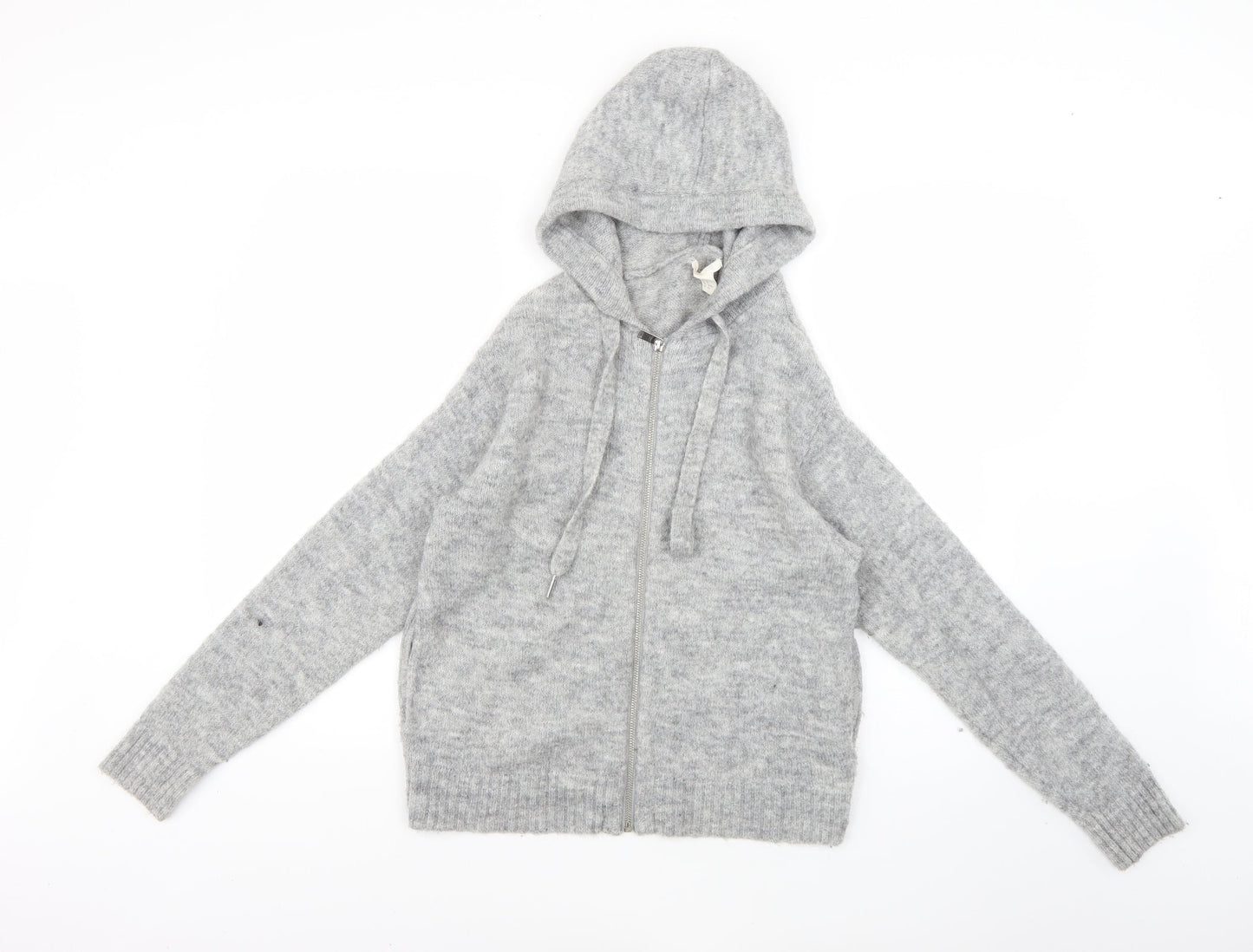 H&M Womens Grey   Full Zip Hoodie Size XS
