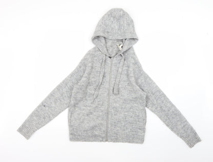 H&M Womens Grey   Full Zip Hoodie Size XS