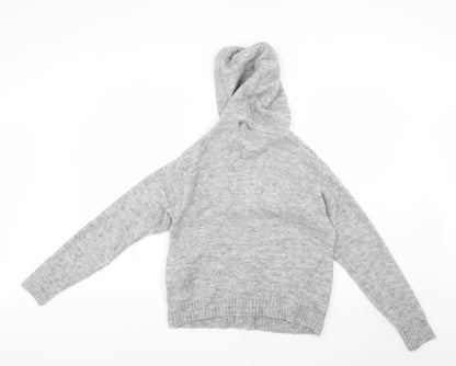 H&M Womens Grey   Full Zip Hoodie Size XS