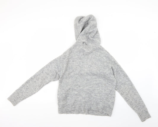 H&M Womens Grey   Full Zip Hoodie Size XS