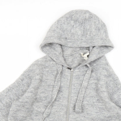 H&M Womens Grey   Full Zip Hoodie Size XS