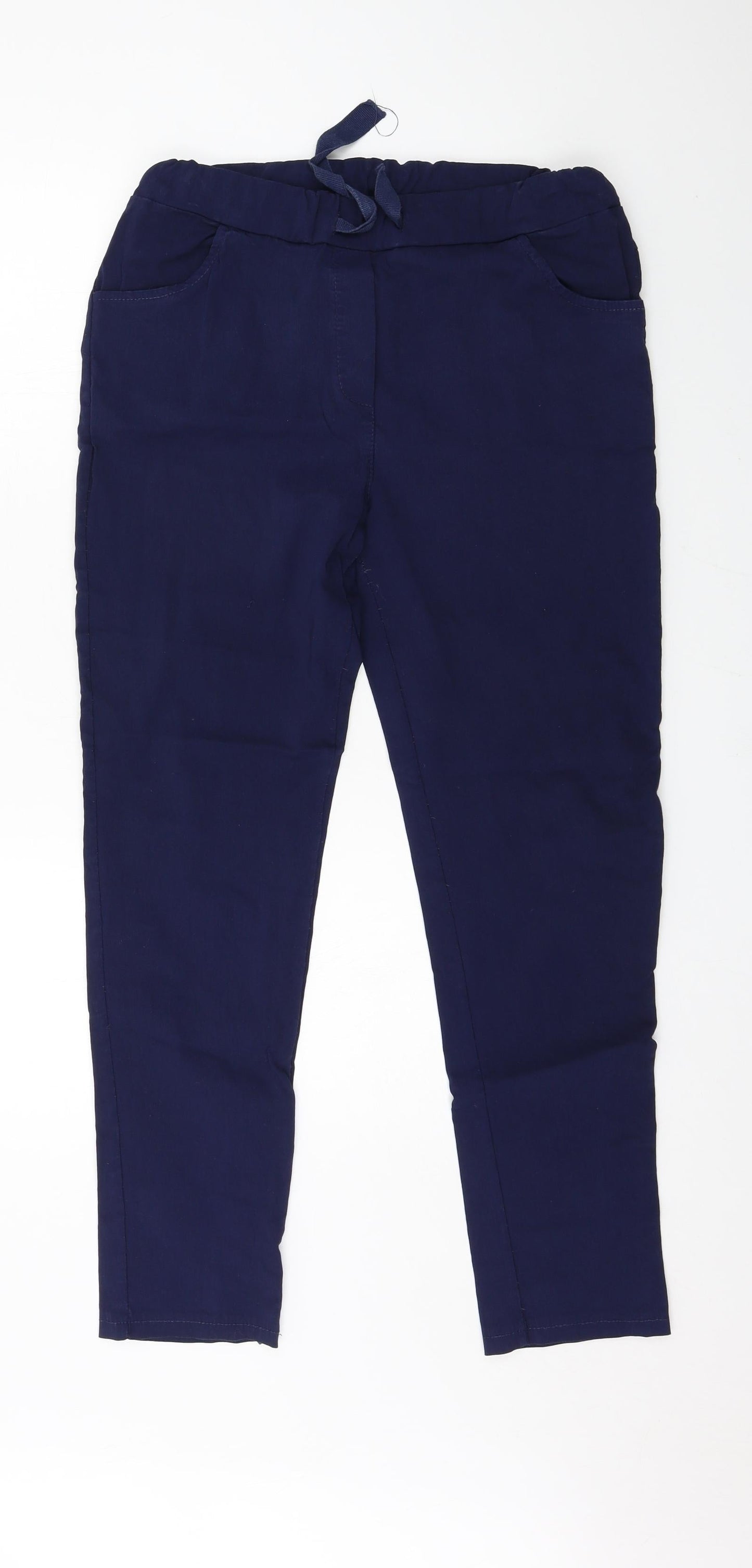 Womens UK Size 34 in Preworn Regular Fit  Blue Trousers