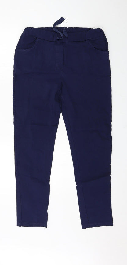 Womens UK Size 34 in Preworn Regular Fit  Blue Trousers
