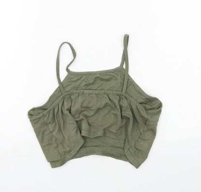 Boohoo Womens Green  Jersey Camisole Tank Size 10