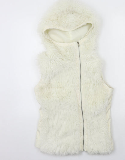Womens UK Size M VILA Ivory Gilet