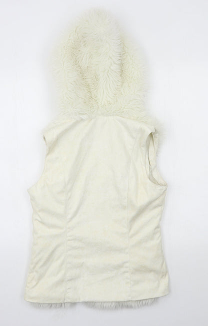 Womens UK Size M VILA Ivory Gilet