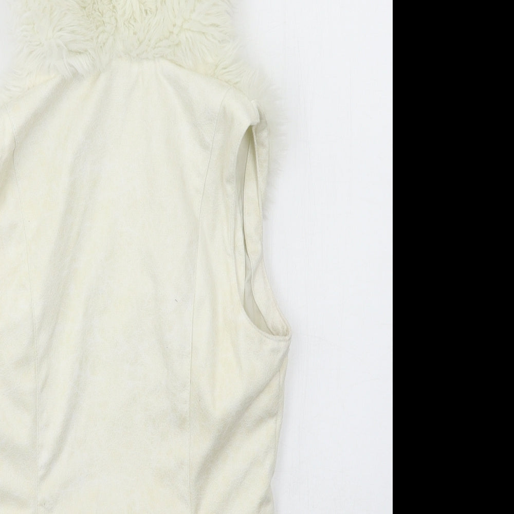 Womens UK Size M VILA Ivory Gilet