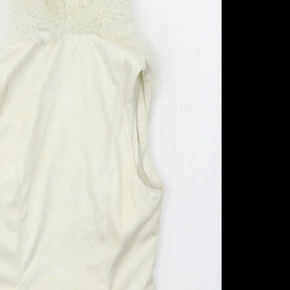 Womens UK Size M VILA Ivory Gilet