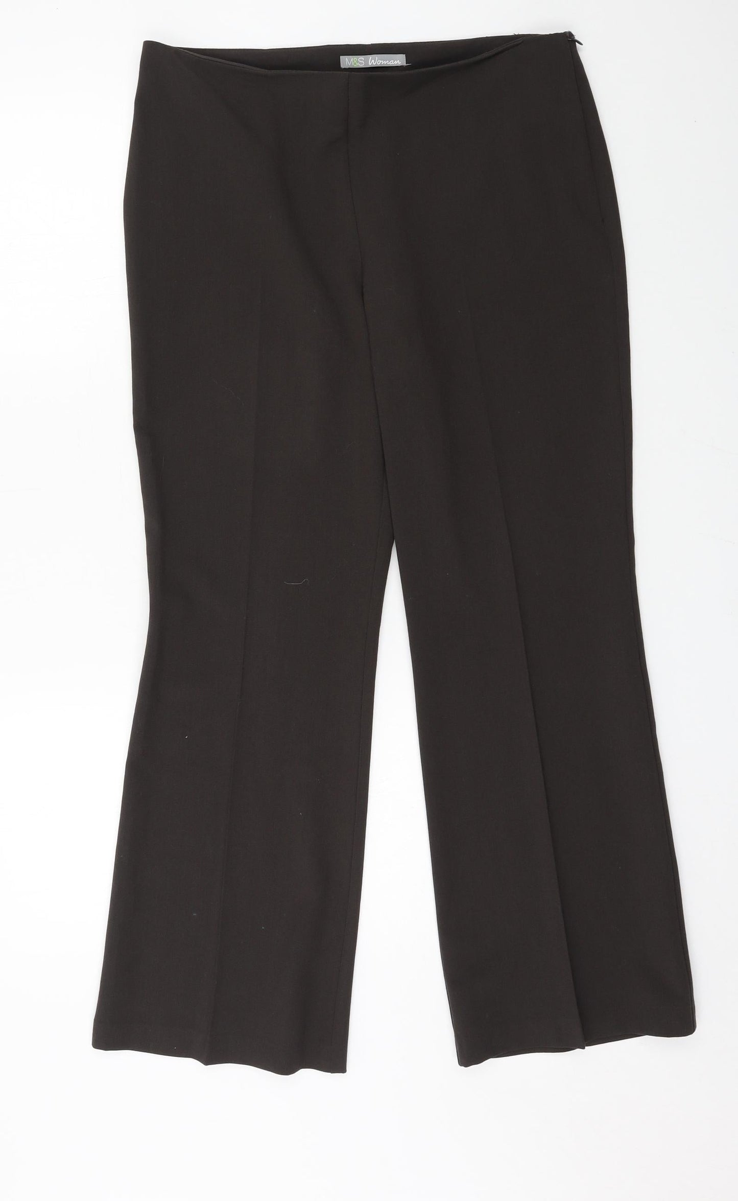 Womens UK Size 12 Marks and Spencer Regular Fit  Grey Trousers