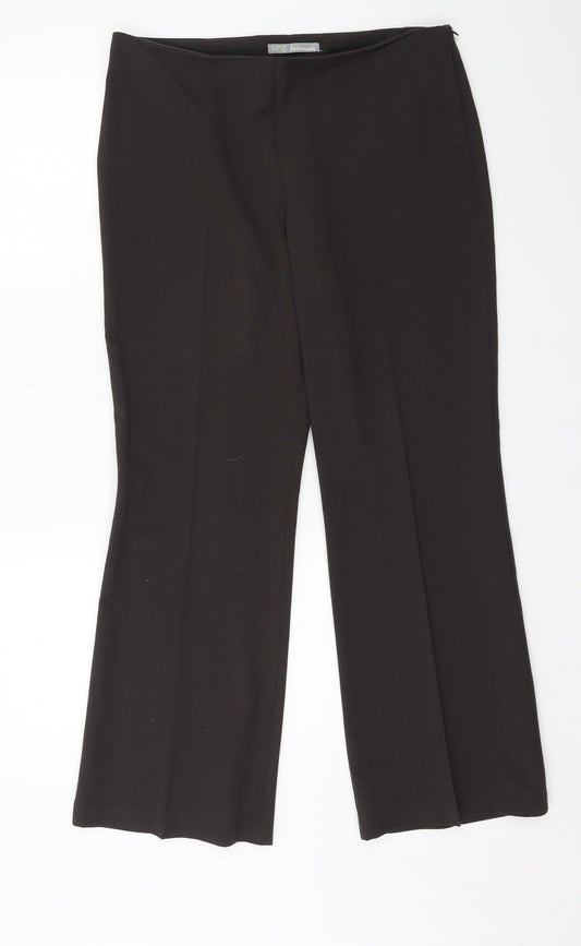Womens UK Size 12 Marks and Spencer Regular Fit  Grey Trousers