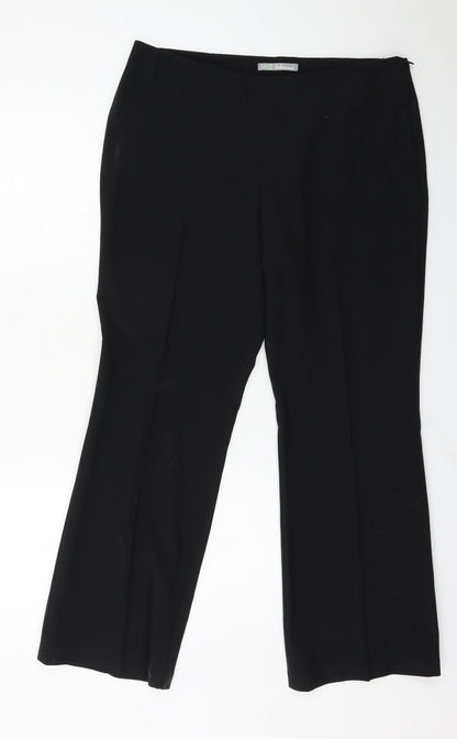 Womens UK Size 14 Marks and Spencer Regular Fit  Black Trousers