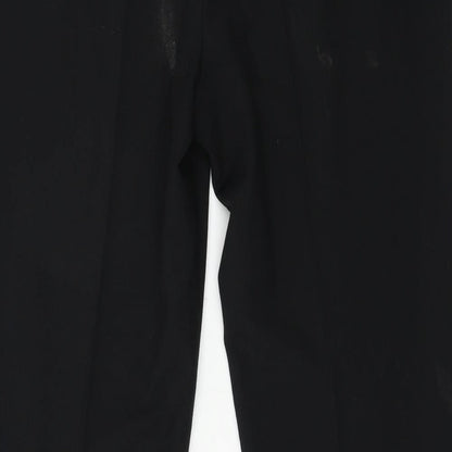 Womens UK Size 14 Marks and Spencer Regular Fit  Black Trousers