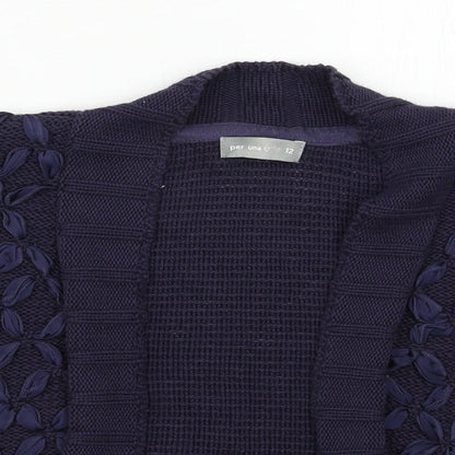 Womens UK Size 12 Per Una Black Cardigan Jumper