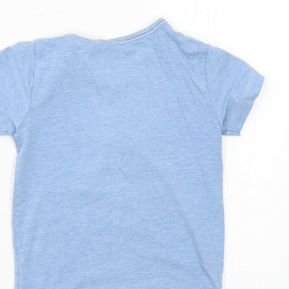 NEXT Baby Blue  Jersey Basic T-Shirt Size 12-18 Months  - Lion
