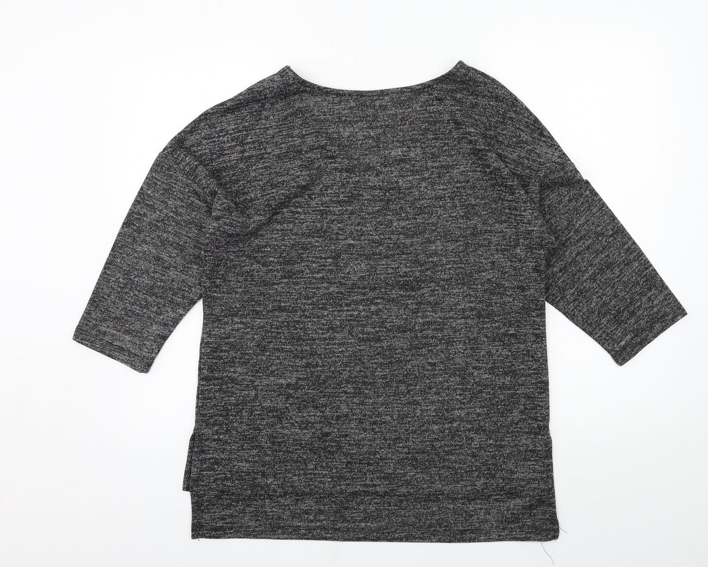 Peacocks Womens Grey  Jersey Pullover Sweatshirt Size 12